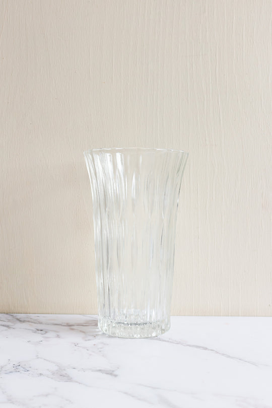 vintage french florist's glass vase