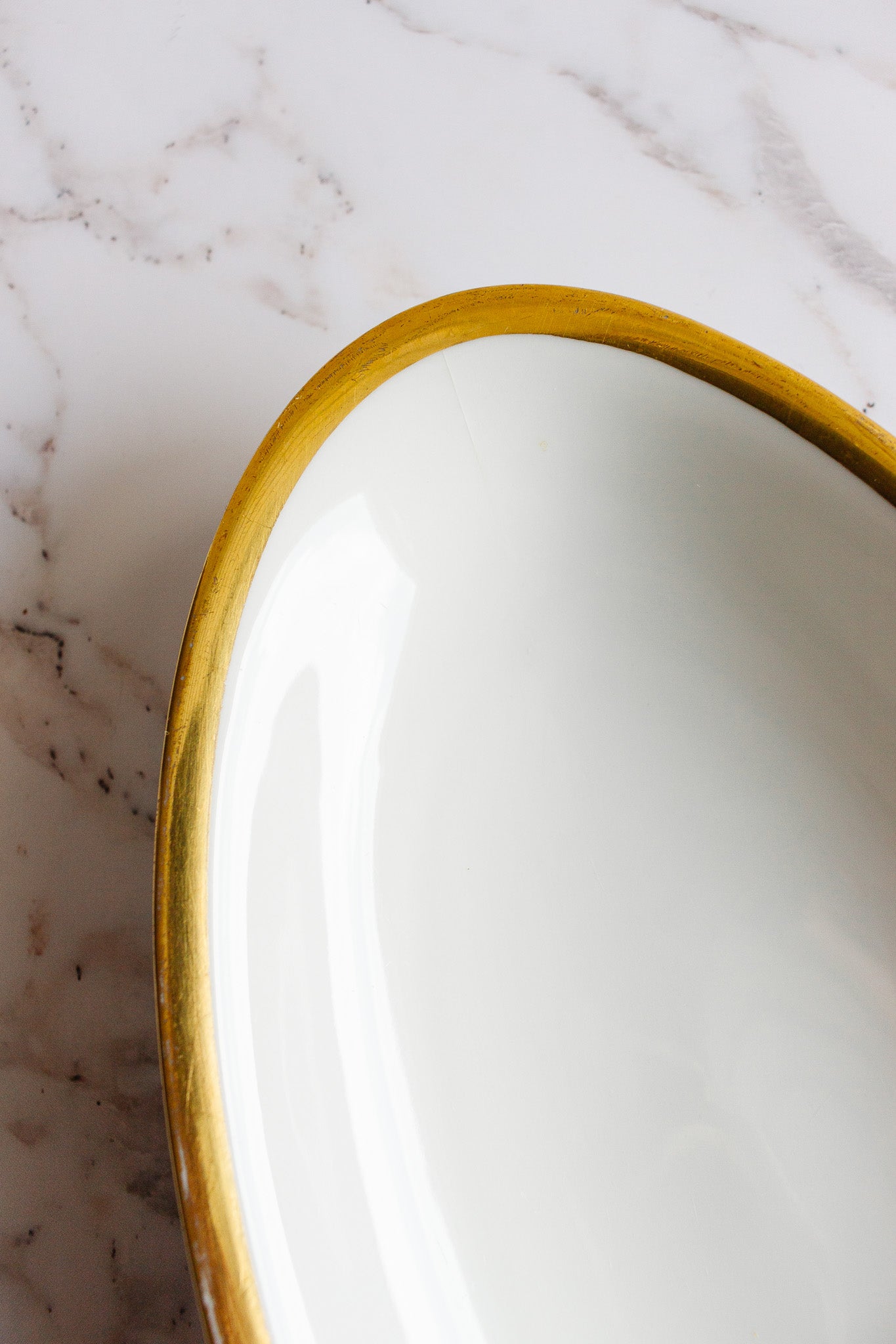 vintage hutschenreuther white and gold serving set – Joliette