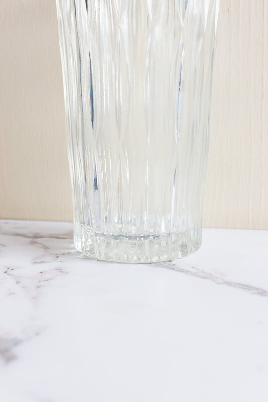 vintage french florist's glass vase