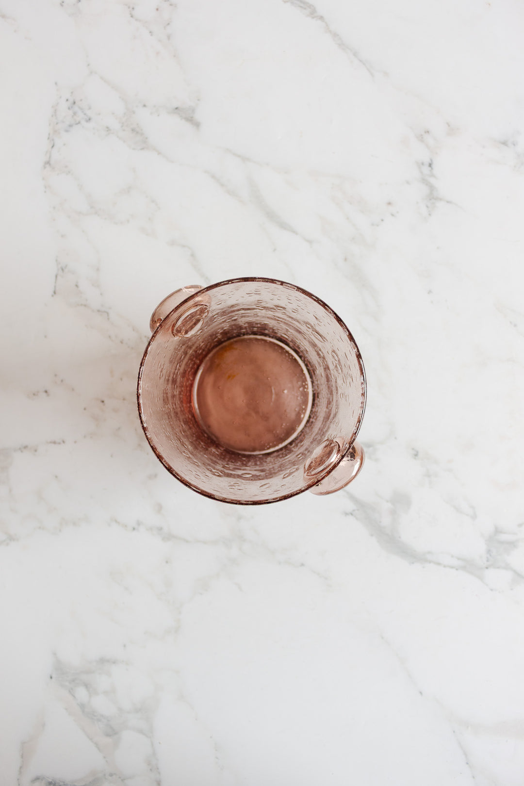 vintage biot hand blown blush ice bucket