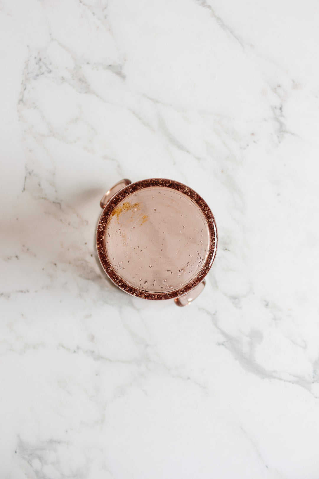 vintage biot hand blown blush ice bucket