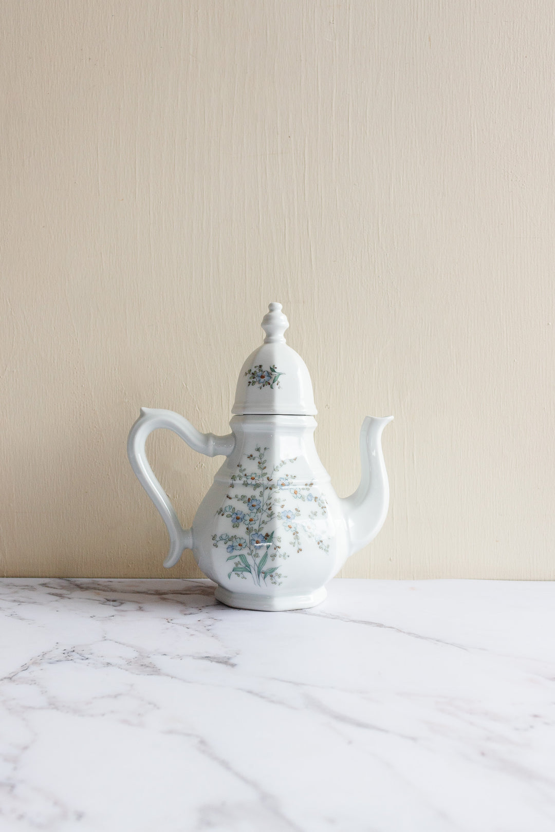 villeroy & boch/gallo leonardo "forget me not" porcelain coffee pot