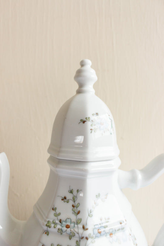 villeroy & boch/gallo leonardo "forget me not" porcelain coffee pot