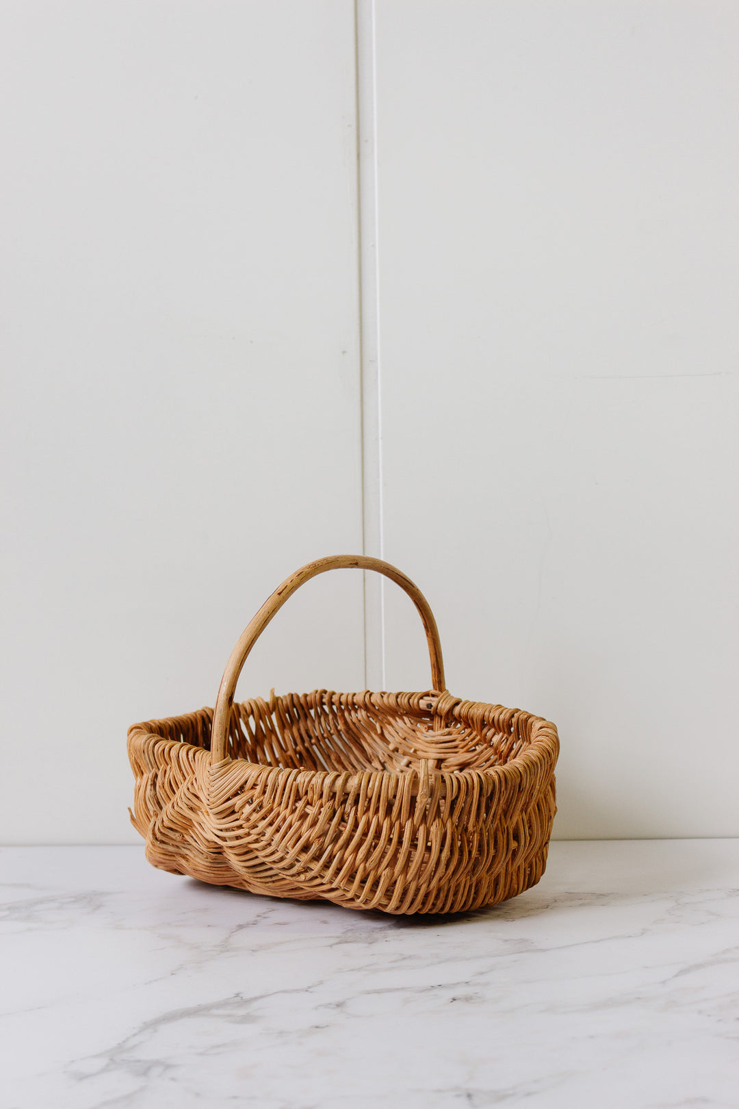 vintage french woven panier