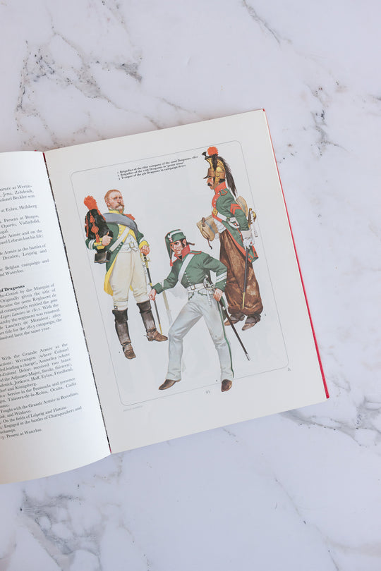 "napoleon's cavalry" vintage hardcover coffee book