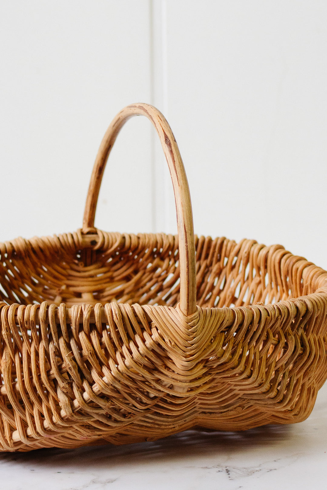 vintage french woven panier