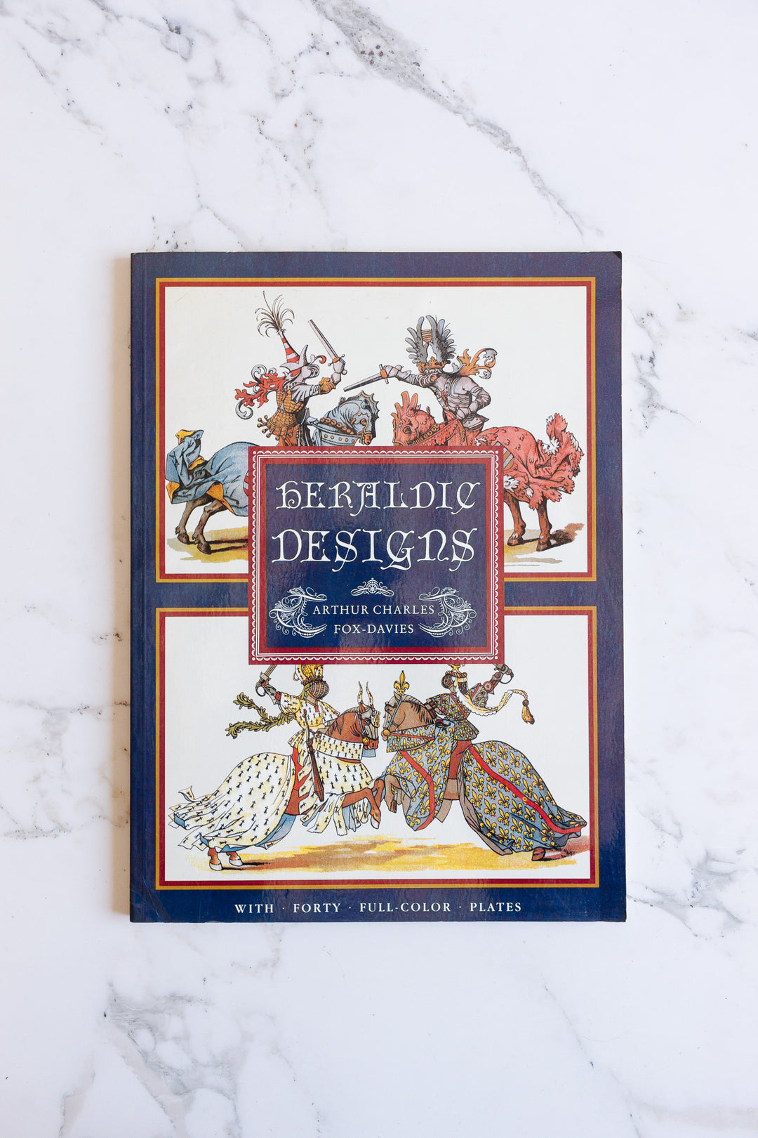 vintage coffee table book, "Heraldic designs"