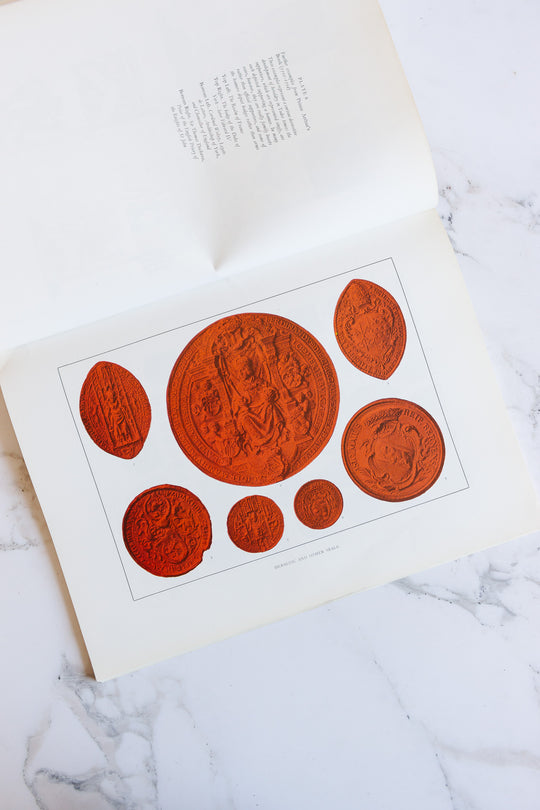 vintage coffee table book, "Heraldic designs"