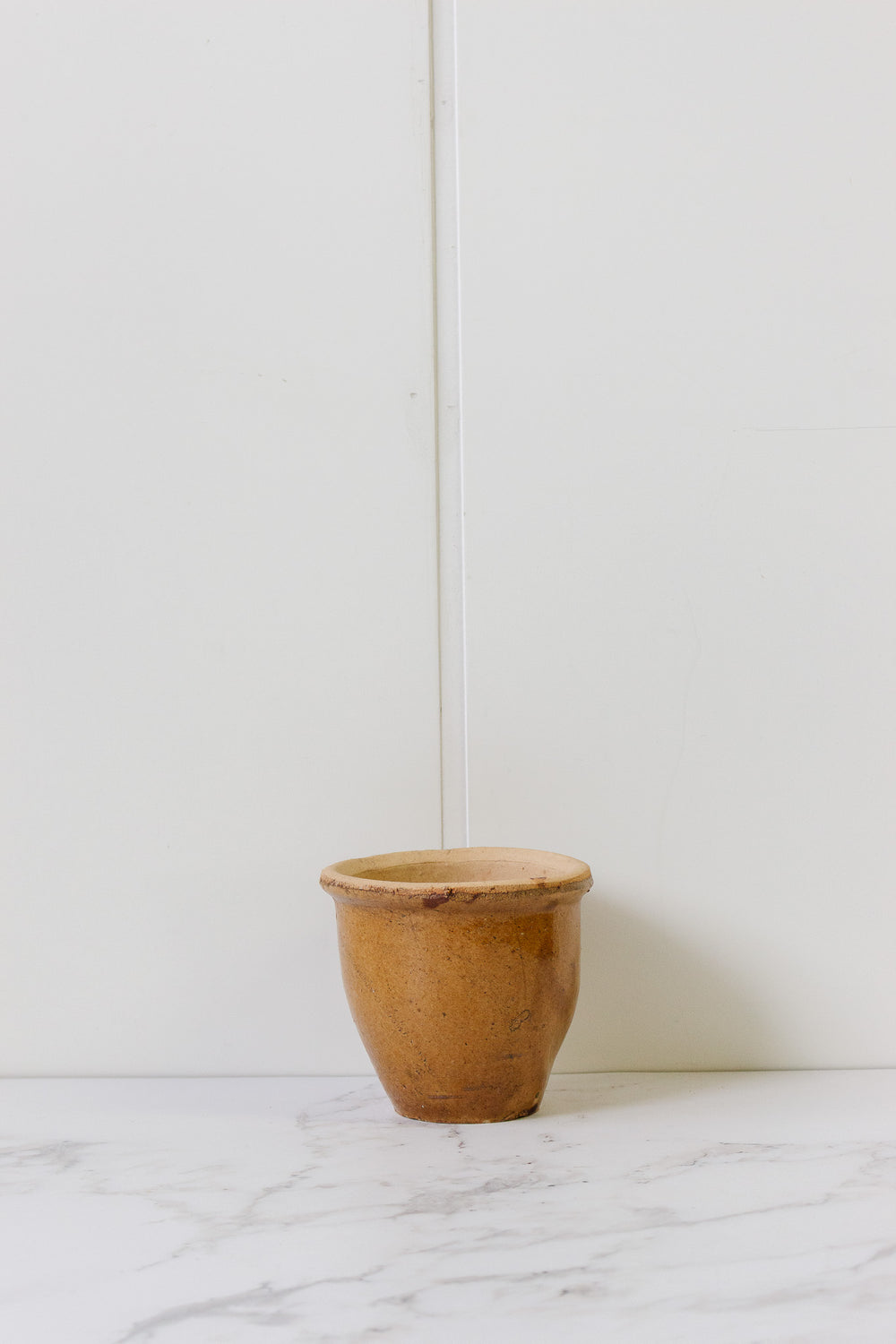 vintage french glazed stoneware planter