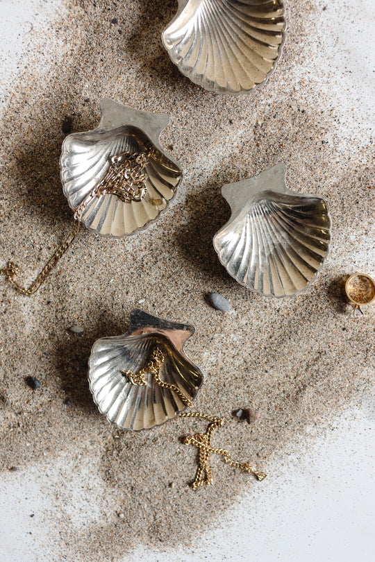 vintage french "coquillage" butter pats