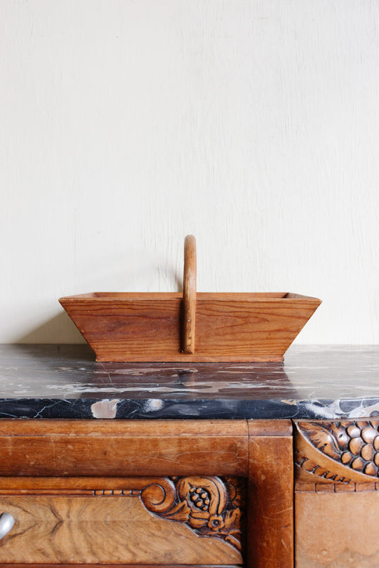 vintage french wood trug