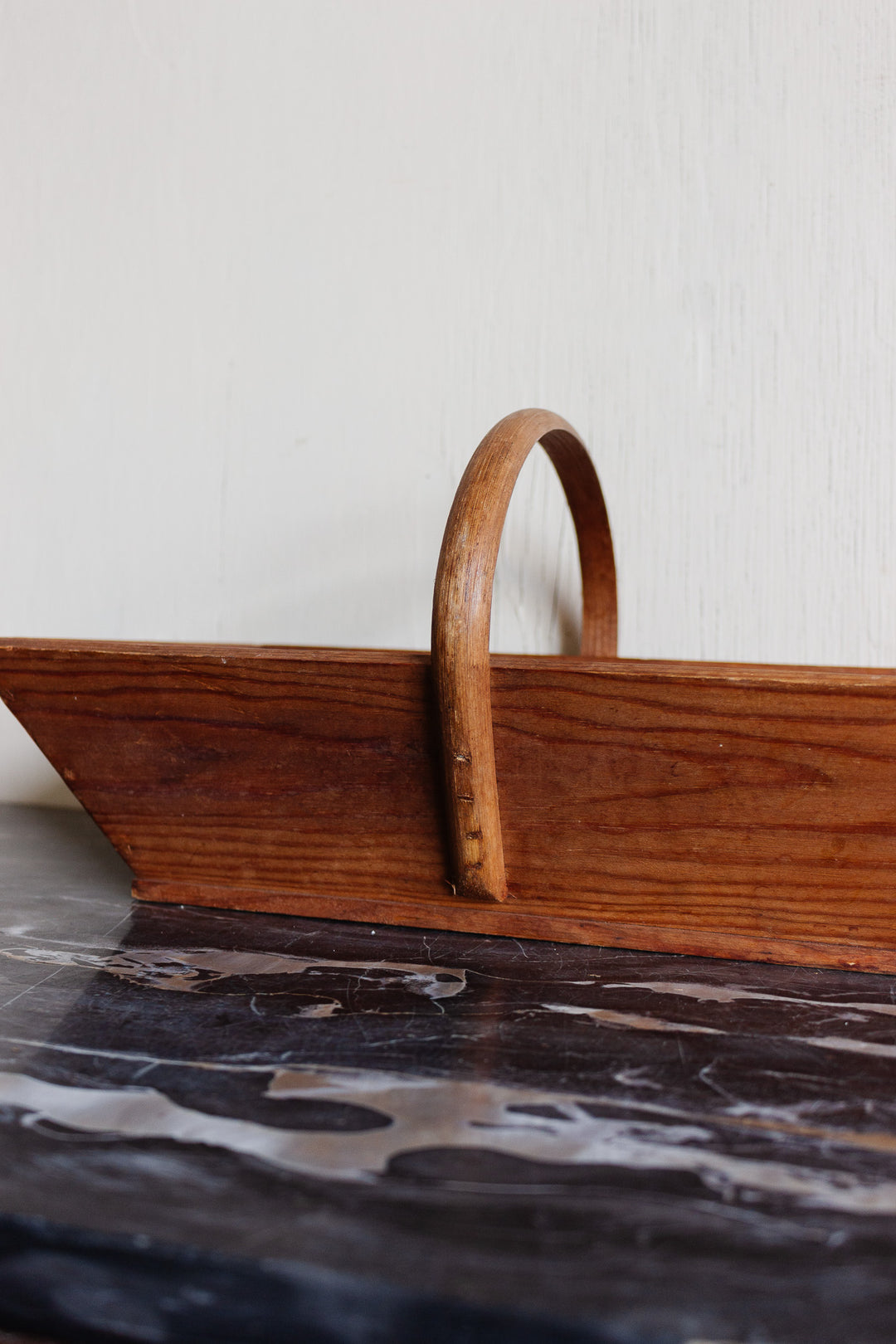 vintage french wood trug