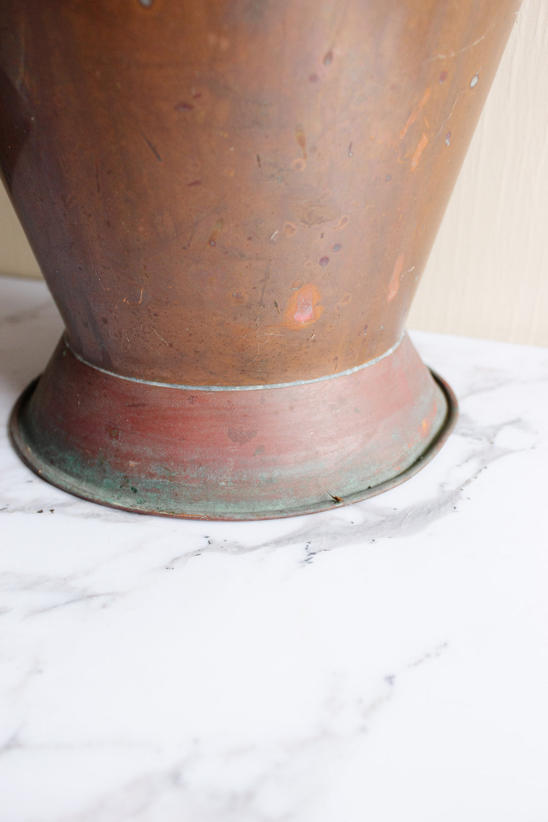 vintage French extra large copper pitcher