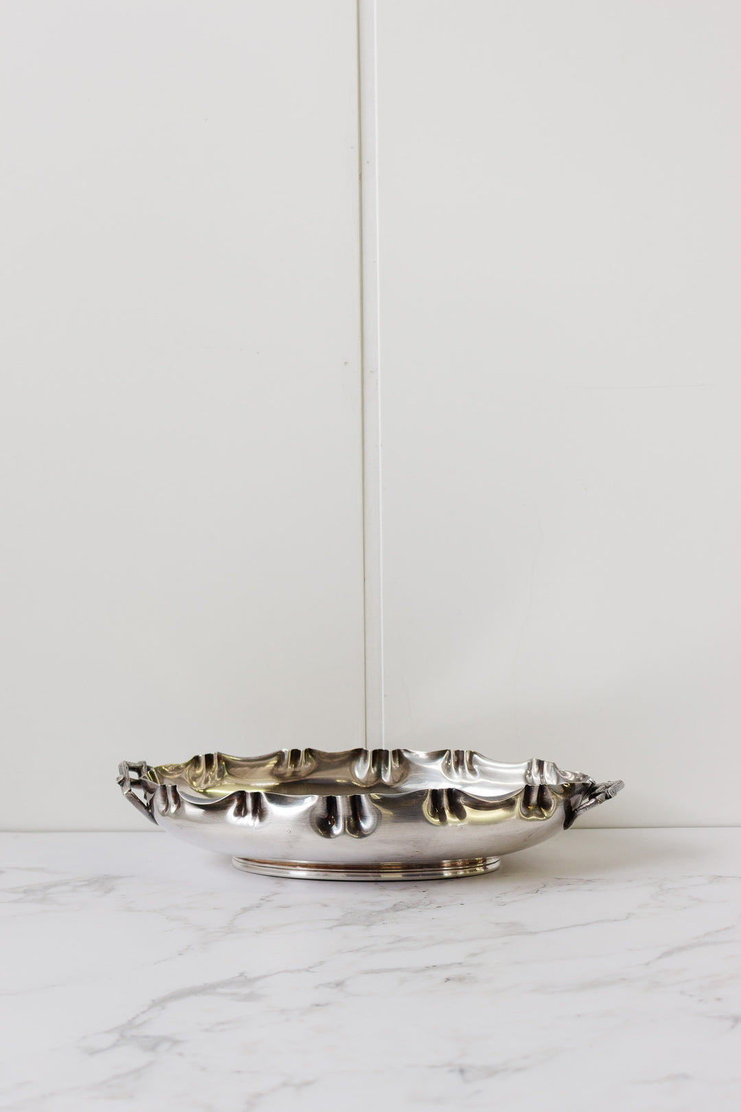 art deco french silver serving dish