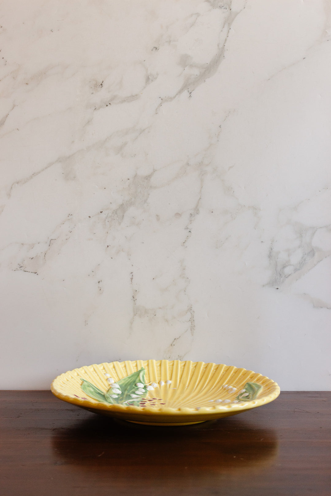 1950s schramberg majolica round platter