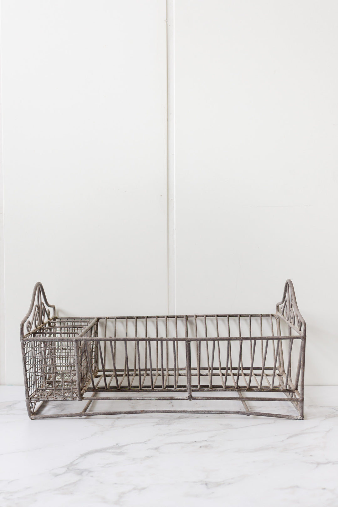 midcentury vintage french metal dish rack