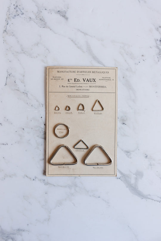 vintage french Ets Ed. Vaux salesman'd sample card