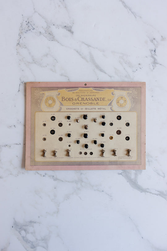"bois et chassande" vintage french salesman's sample board
