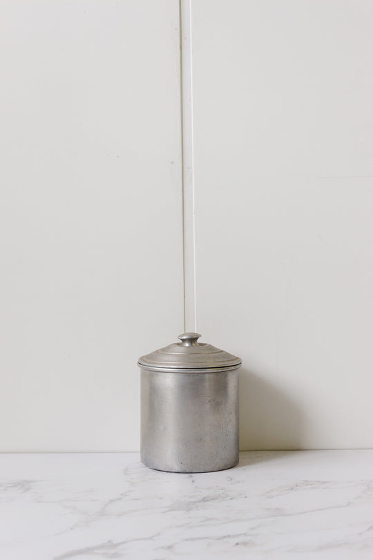 set of 6 graduated tin kitchen canisters