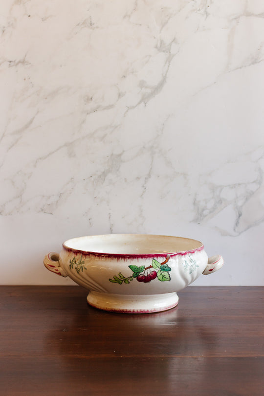 1930s longwy "montmorency" cherry tureen