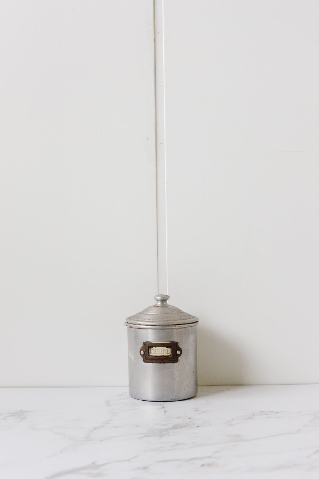 set of 6 graduated tin kitchen canisters