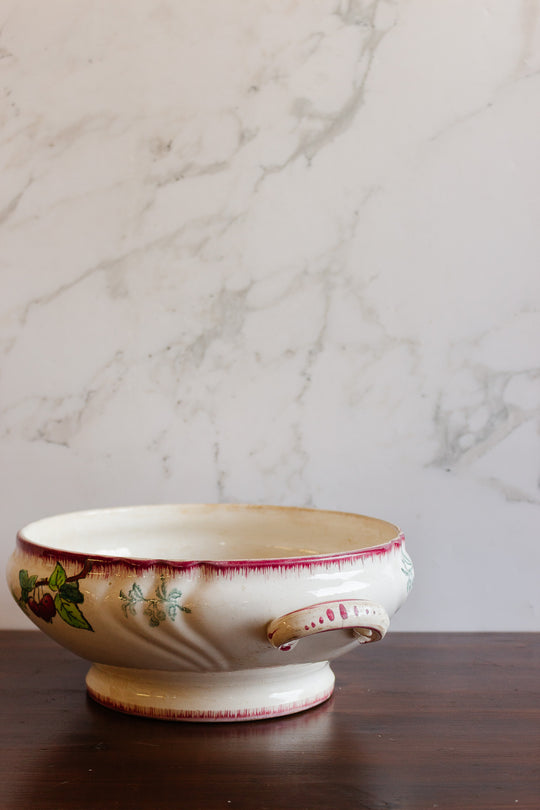 1930s longwy "montmorency" cherry tureen