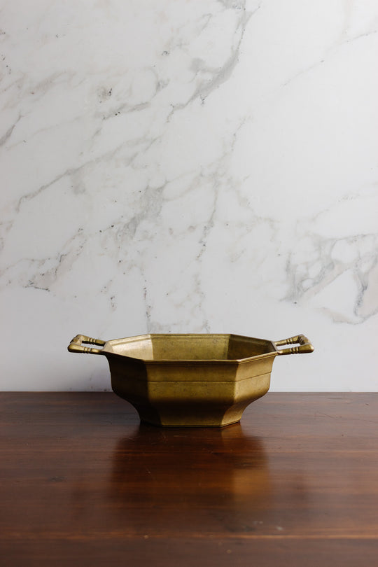 antique french brass jardinere