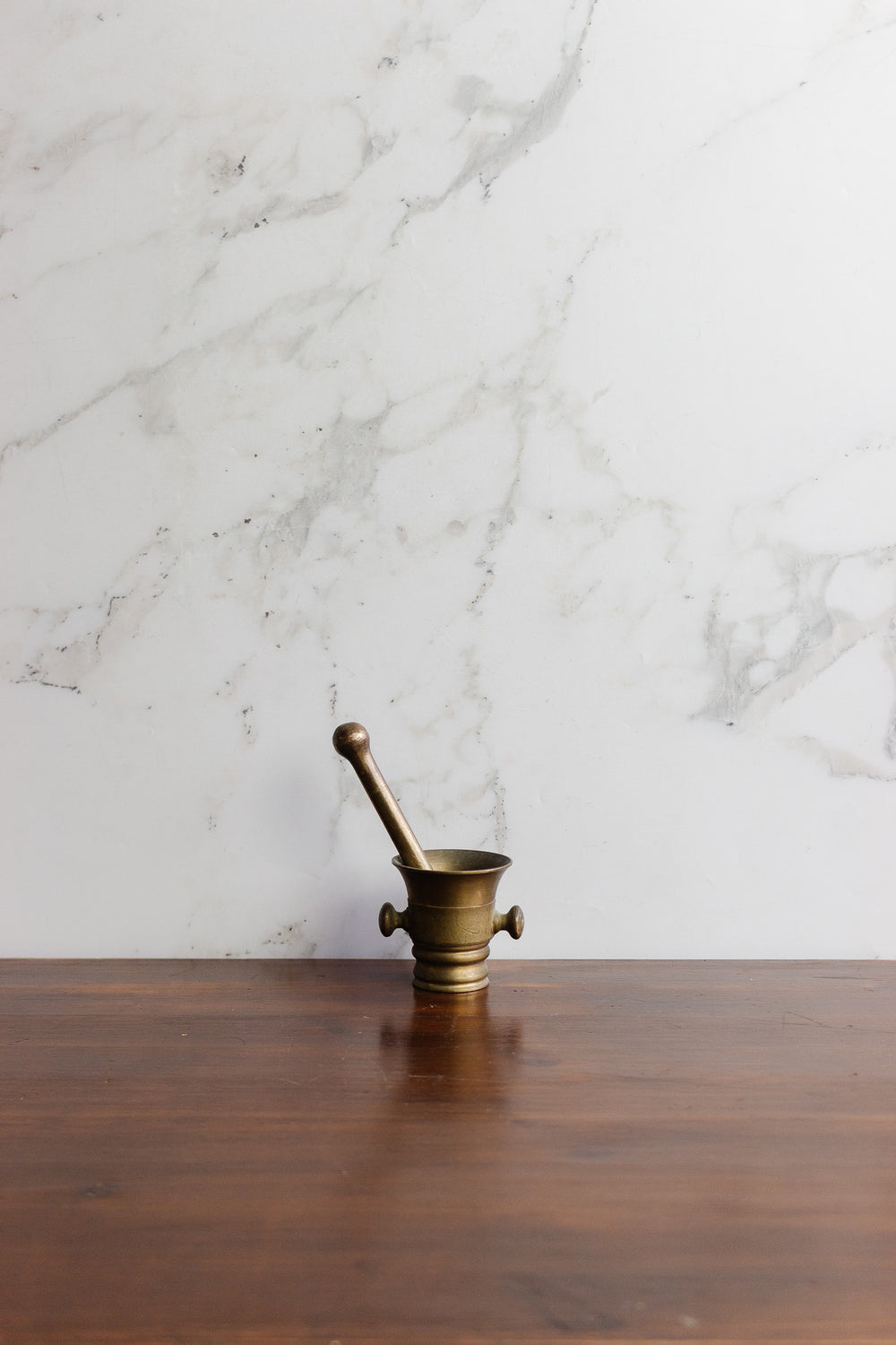 antique petite mortar and pestle
