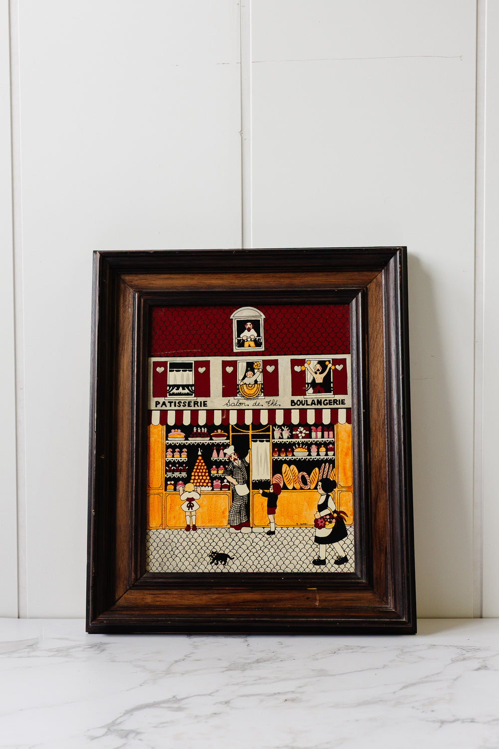 1970s Michel Cordi french naive painting