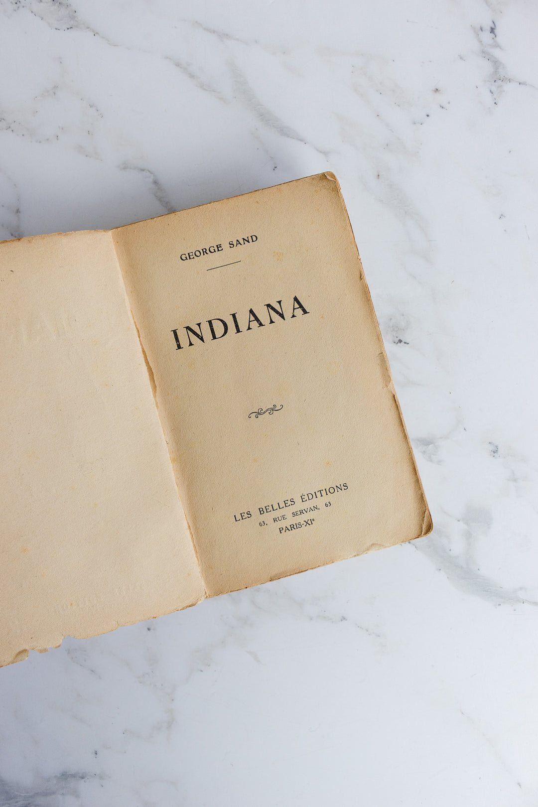 vintage grench novel — Indiana by George Sand, les belles éditions, paris
