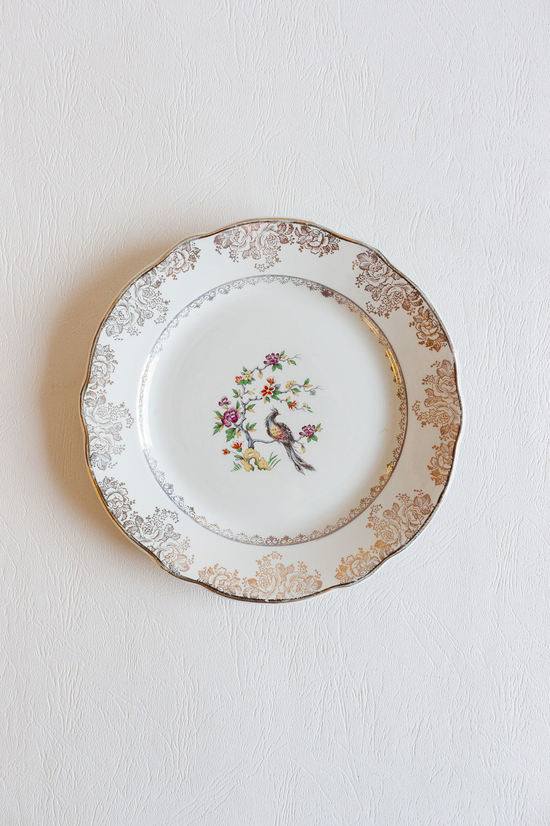midcentury "louvois" digoin sarreguemines, set of 9