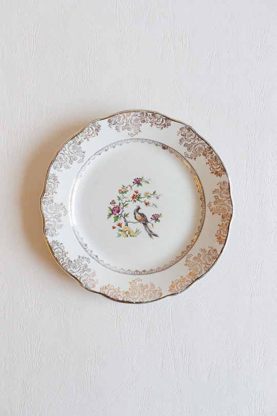 midcentury "louvois" digoin sarreguemines, set of 9