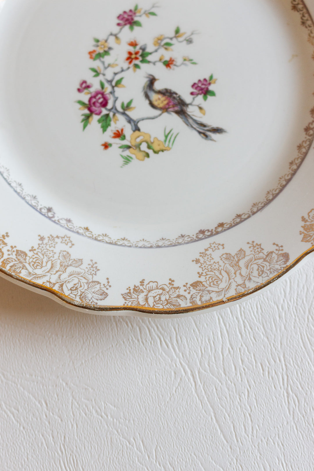 midcentury "louvois" digoin sarreguemines, set of 9