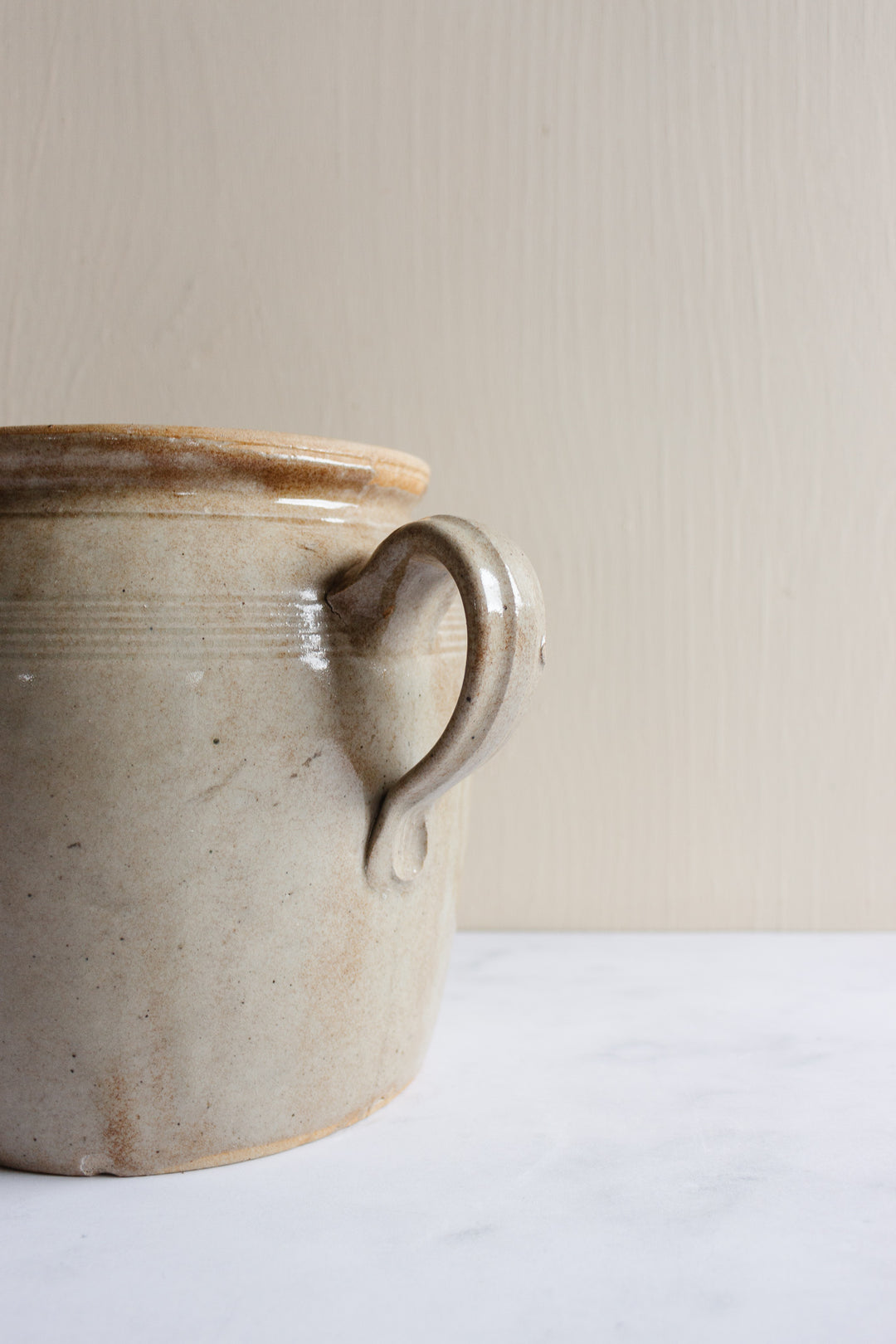 vintage french stoneware confit pot