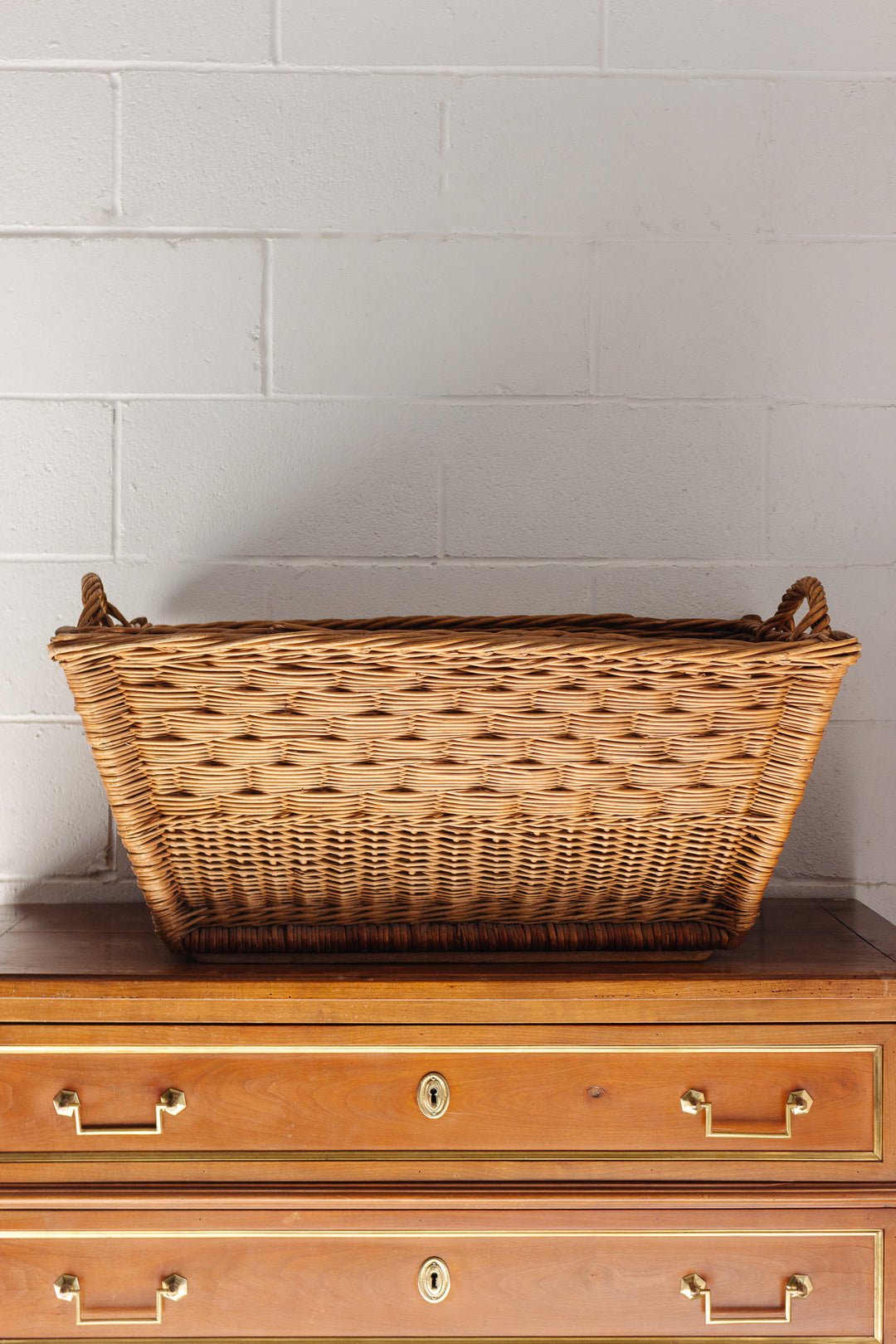 oversized antique french laundry baskets