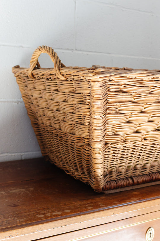 oversized antique french laundry baskets