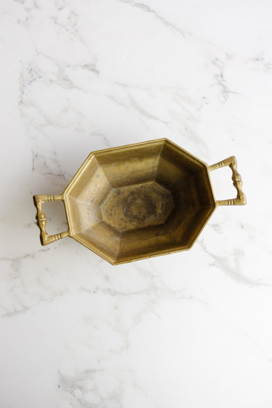 antique french brass jardinere