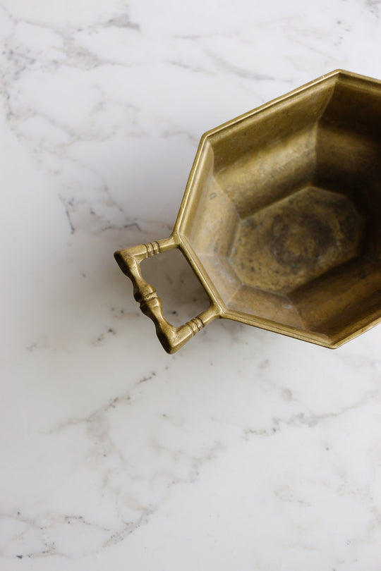 antique french brass jardinere