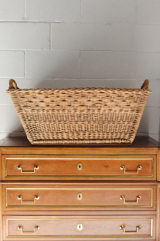 oversized antique french laundry baskets