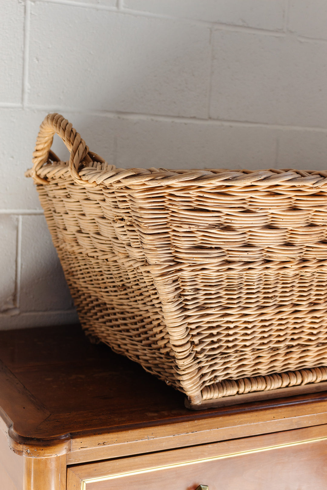 oversized antique french laundry baskets