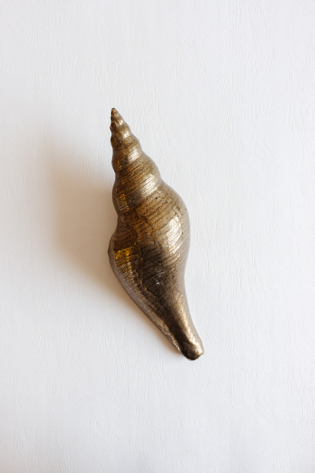 vintage french artisan made ceramic conch shell