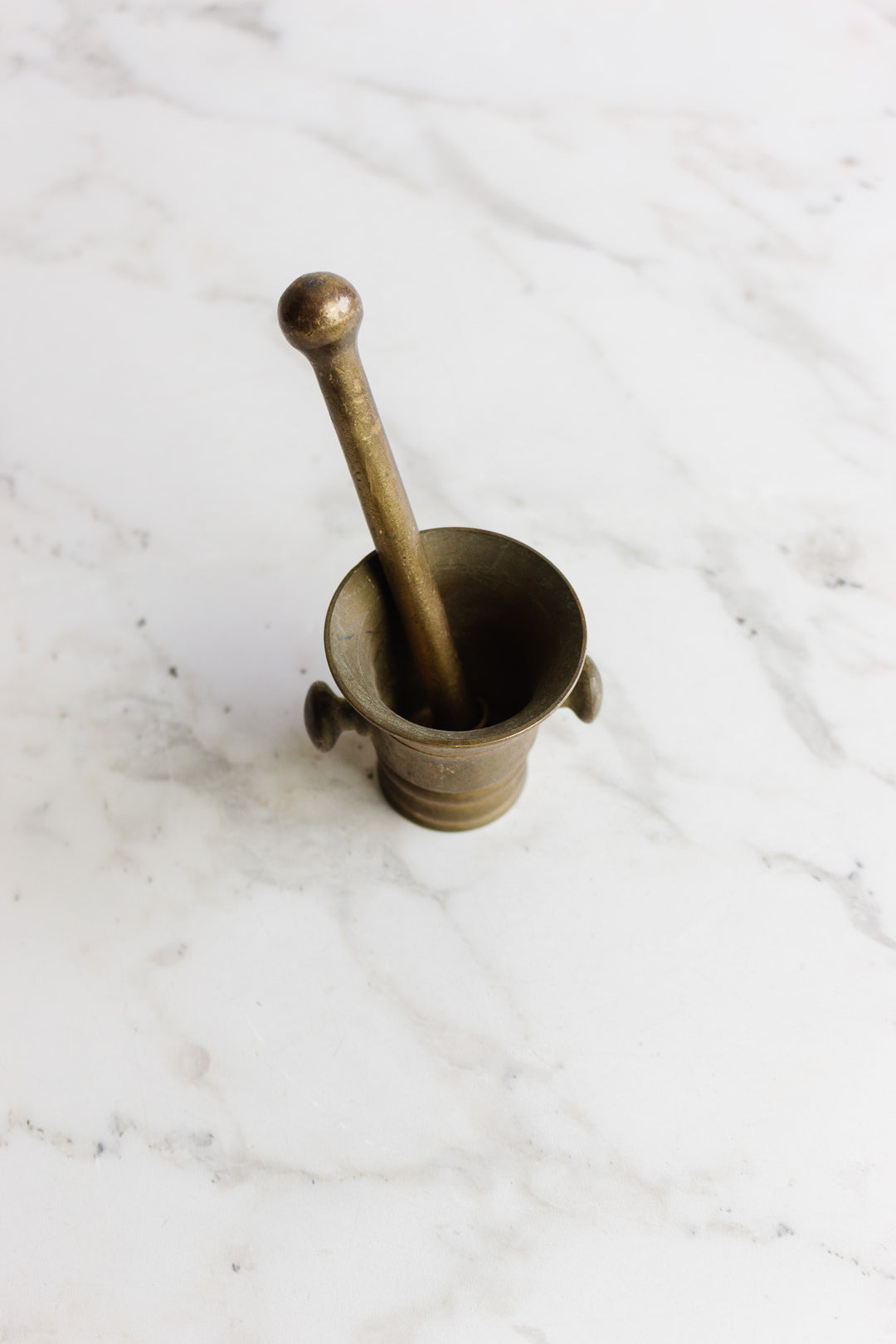 antique petite mortar and pestle