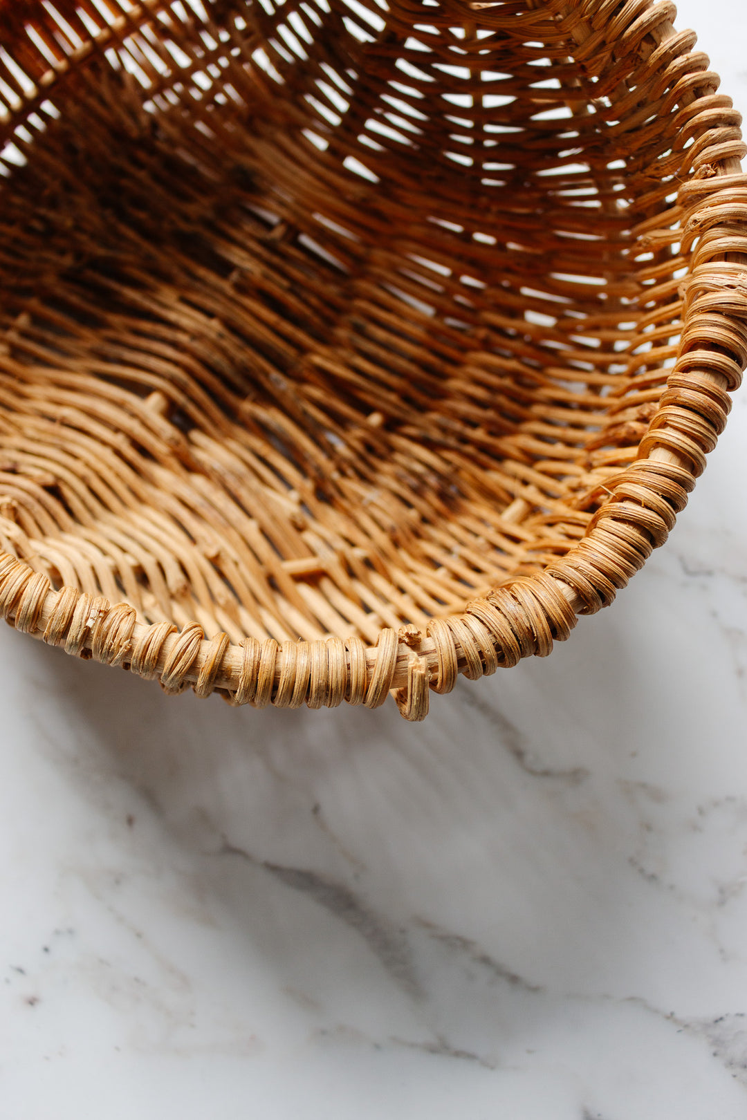 vintage french woven panier