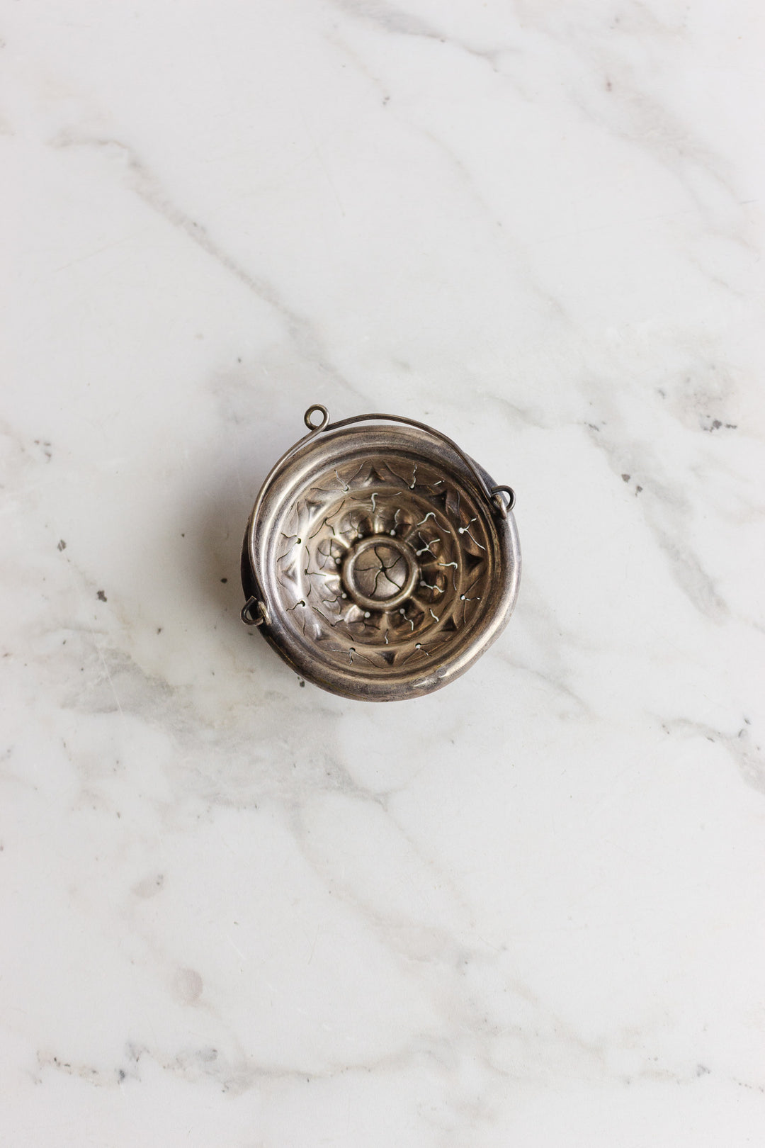 antique french loose tea strainer