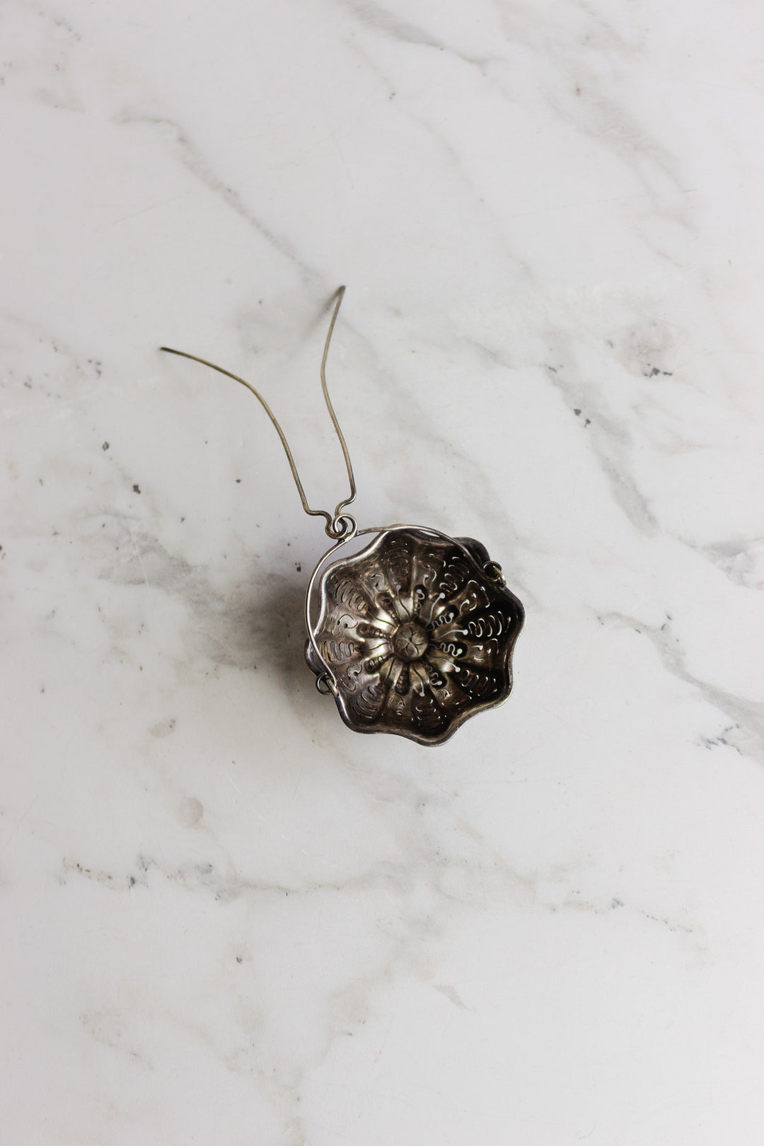 antique french loose tea strainer