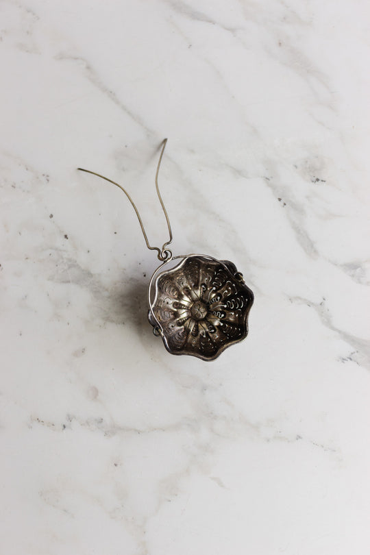 antique french loose tea strainer