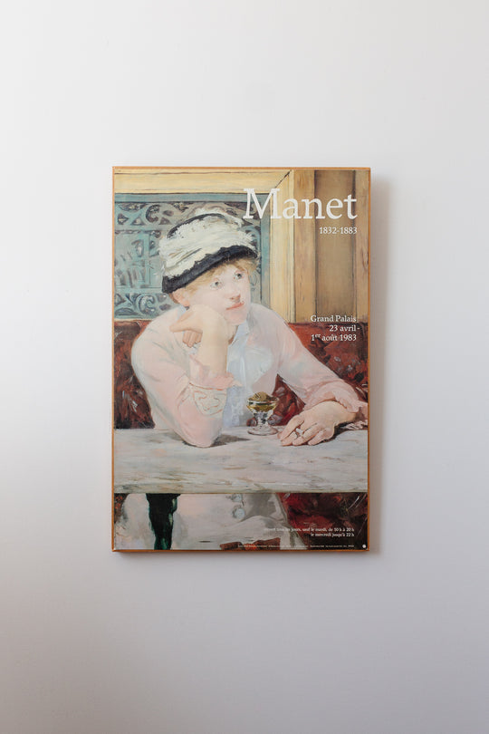 1983 vintage Manet grand palais exhibition poster