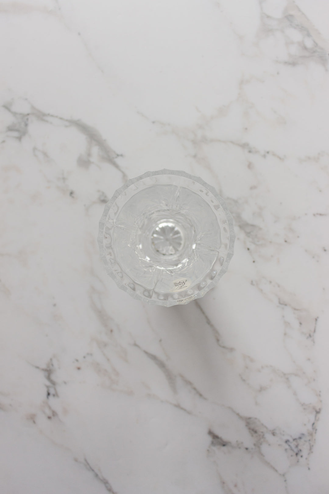 vintage french crystal d'arques  vase