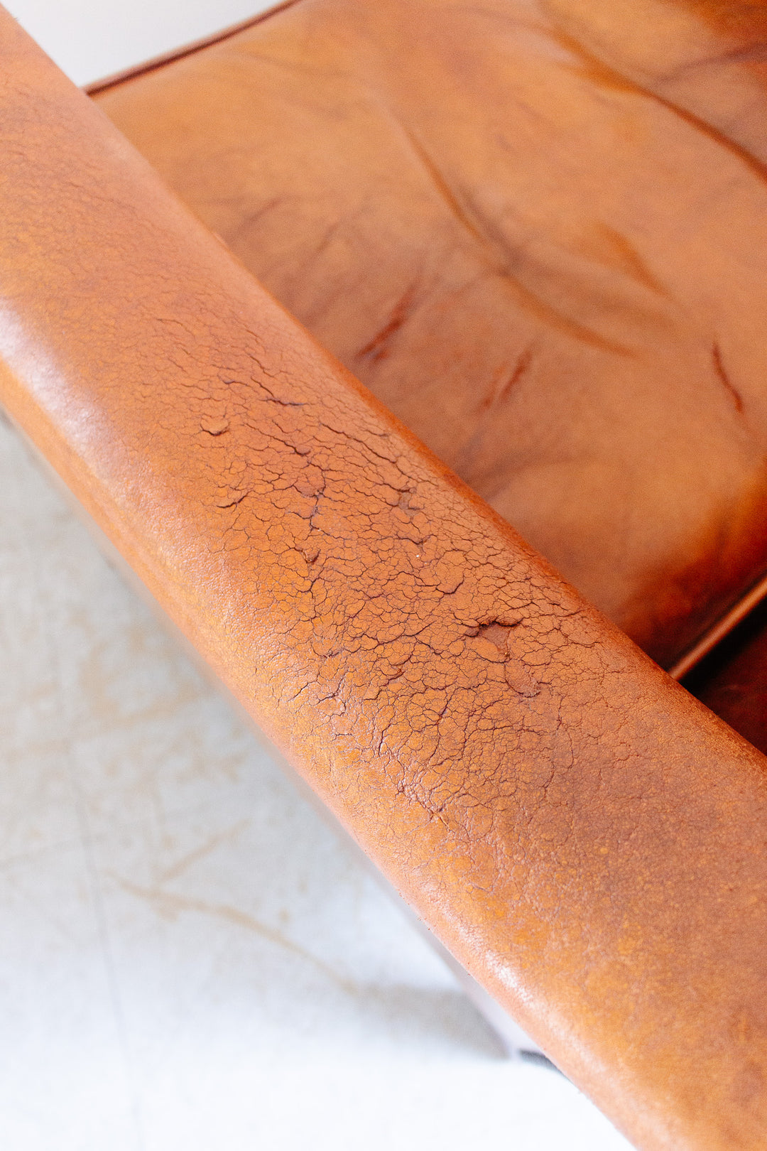 1980s Dutch sheepskin leather club chair