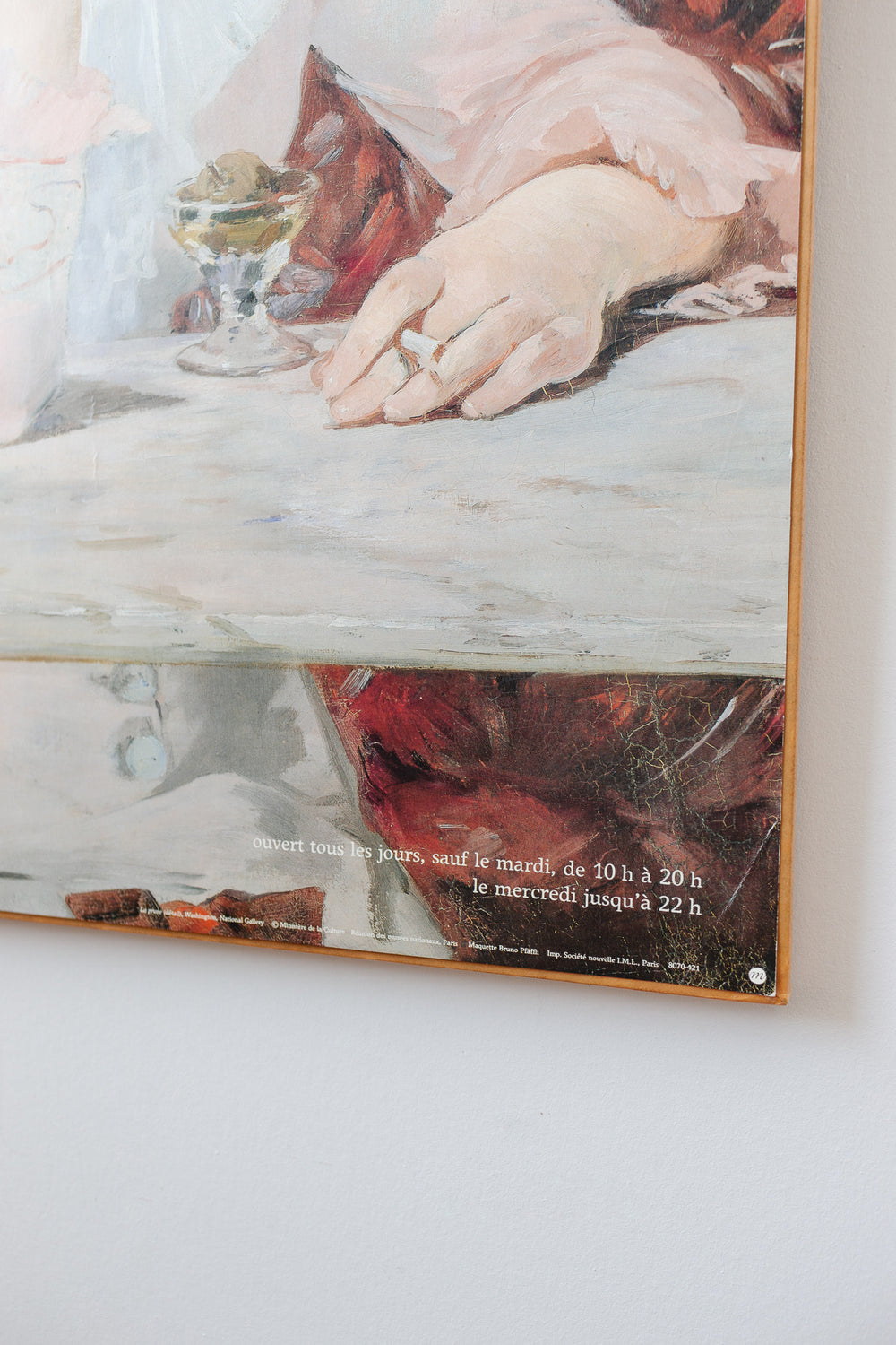 1983 vintage Manet grand palais exhibition poster